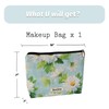 BornSiiren Daisy Makeup Bag,Flower Floral Cosmetic Bag for Women, Large