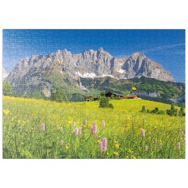 MyPuzzle Bauernhaus vor dem Wilder Kaiser, Austria, Tyrol - Kaiser Mountains - Premium 500 Piece Puzzle - MyPuzzle Special Collection by Starnberger Spiele
