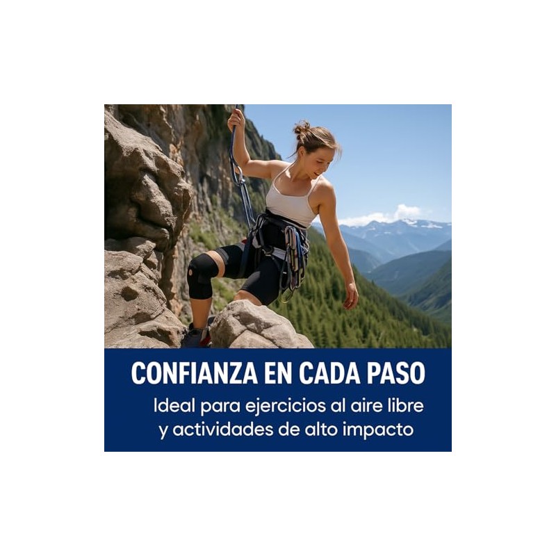 Rodillera de Compresión Ajustable para Meniscos y Ligamentos