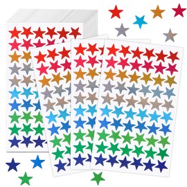 ONEDONE Star Stickers for Kids Reward - 10 Colors Small Star Stickers 2400 PCS Reward Sticker for Kids Behavior Chart School Classroom Teacher Supplies 0.6" Teacher Sticker