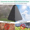 Wide Squirrel Baffle for Bird Feeder Pole, Outside Pole Mount