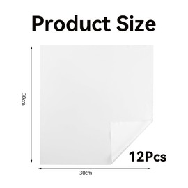 Lyqaq 12Pcs Lint Free Cloths for Oiling Wood, Reusable Lint Free Cloth Cleaning Cloths 30x30cm, 11.8×11.8inch, Soft Tack Cloths Wipes for Screen Cleaning, Glass, Car Use and Dust Removal, Durable