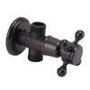Angle Stop Valve Retro Copper Cross Handle Water Stop Valve