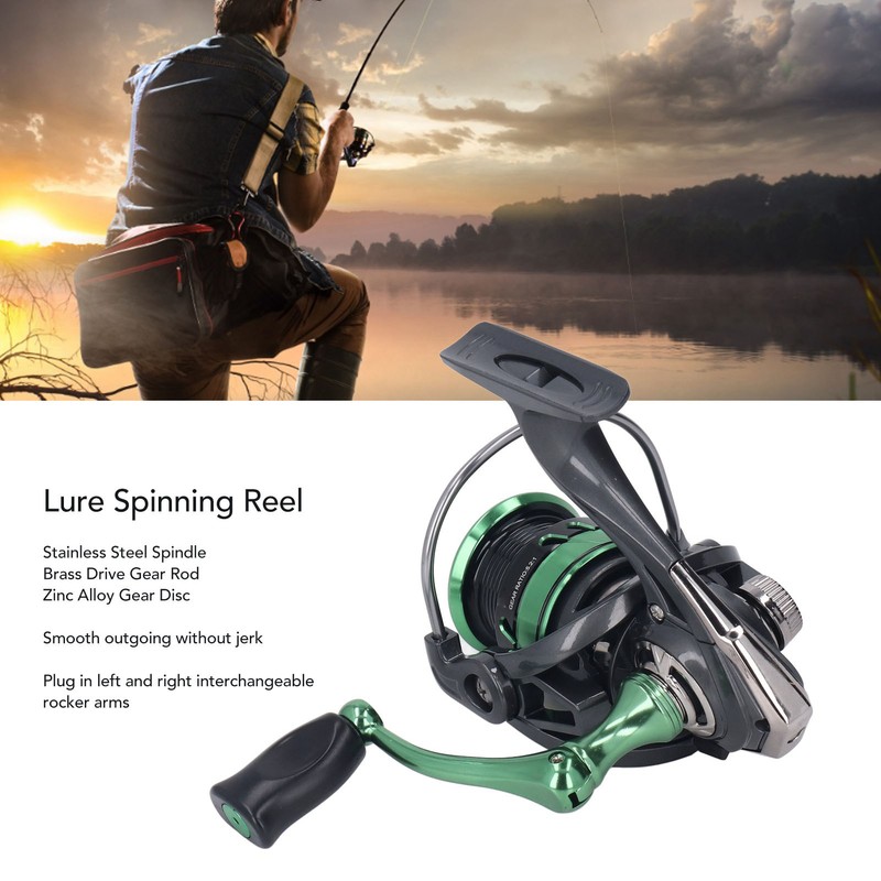 Saltwater Spinning Reel 13+1 Stainless Steel Bearing Waterproof Fishing Reel