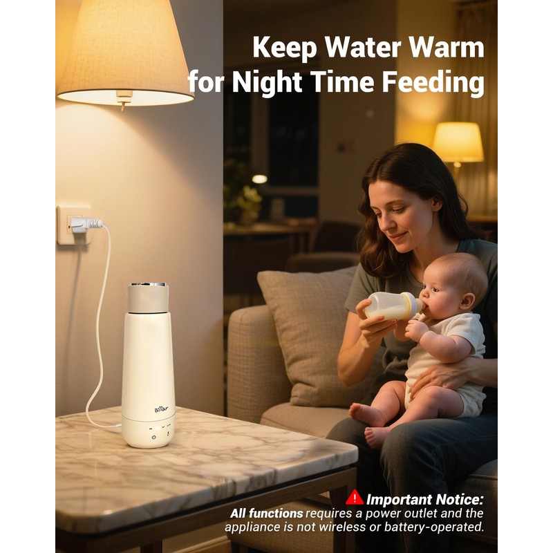Bear Milk Warmer, Fast Water Warmer for Baby Formula with