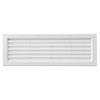 La Ventilazione P3713B White Plastic Rectangular Air Vent Grille for