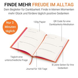 Elena Miller THANKme Journal I Gratitude Diary I Book for More Mindfulness, Self-Love and Gratitude in Your Everyday Life I Diary for Adults (German)