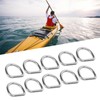 10 PCS 316 Stainless Steel D Ring Seamless Welded Hardware