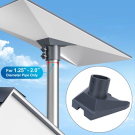 Gen 3 Pipe Adapter, Gen 3 Mount with 20pcs Cable Clips, Pole Mount Gen 3 for 1.25 to 2.0 Inch Diameter Pipe, Compatible Gen3 V3 Standard Dish