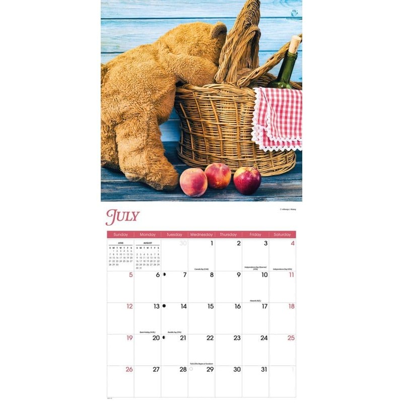 Carousel Calendars, Teddy Bears 2026 Wall Calendar, 12.01'' X 12.01'',