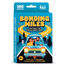 WELL BALANCED Bonding Miles – Road Trip Conversation Card Game for Kids, Teens & Adults, Car Game, Travel Essentials