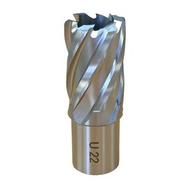 22mm Broaching Cutter For Magnetic Drill Universal Fitting Mag Drilling Bit Annular HSS Rota broach Type Annular Mag Drill Broach Hole Cutter for Steel cutter ranges; 12-32mm Diameter x 25 mm Length