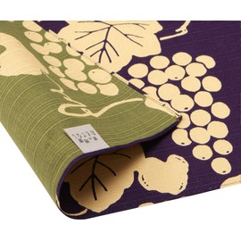 Sanyo Shoji 14-054109 Kyoto Double-sided Hospitality Furoshiki Medium Width Grape Grape Color Grape 14-054109 Approx. 19.7 inches (50 cm) Width