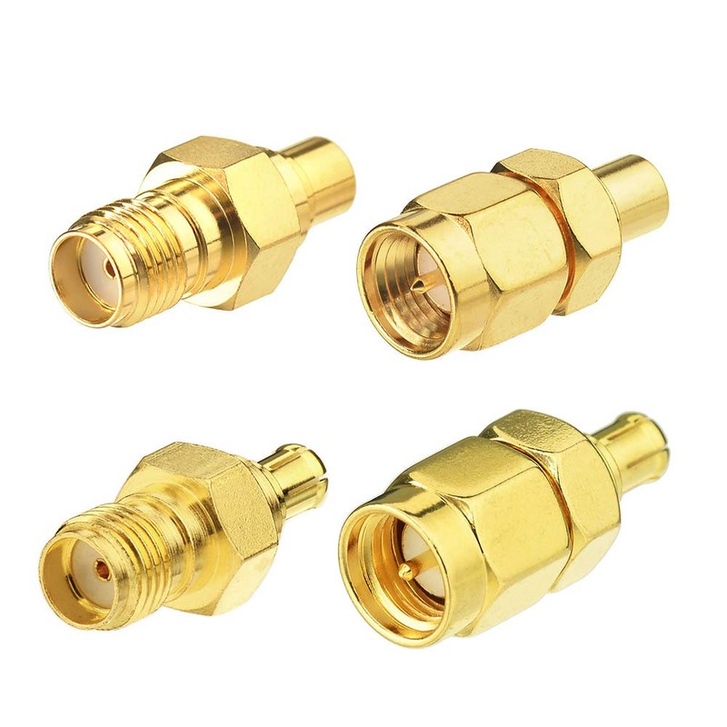 Eightwood Antenna Adapter Kit MCX to SMA 4 Type for