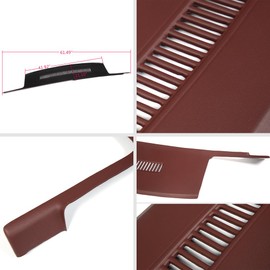 Dashboard Dash Cover Compatible with Chevy GMC Blazer Suburban Yukon C/K R20 R30 V30 R2500 R3500 V3500 Red