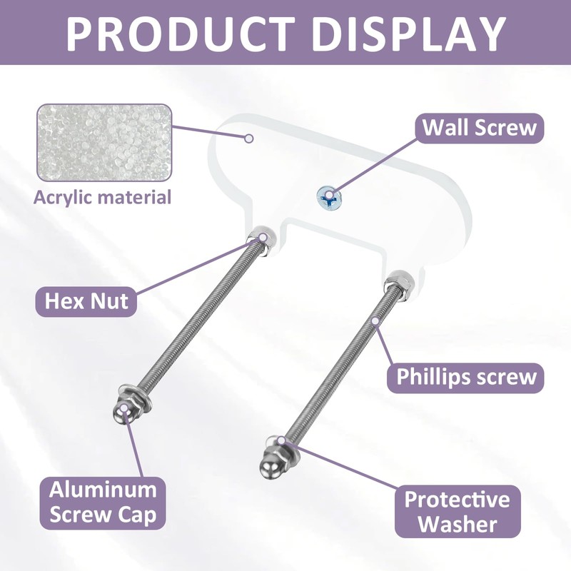 Skateboard Wall Mount, Skateboard Accessories Metal with Mounting Accessories, Skateboard