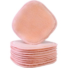 Polyte - Toalla facial desmaquillante de microfibra - Hipoalergénica y sin elementos químicos - Premium - Rosa (13 x 13 cm) Pack de 10