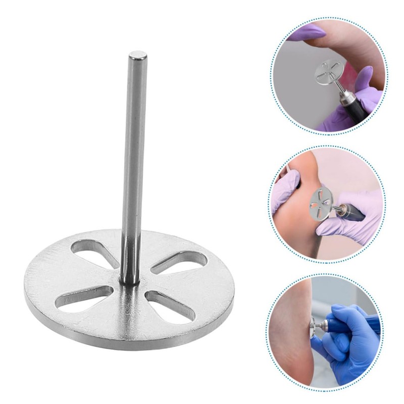 Mikinona 2 Pack Stainless Steel Sanding Discs for Foot Grinder