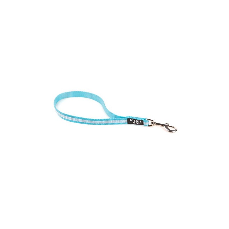 Julius-K9 IDC Short-Traffic Lead, 14 mm x 35 cm, Aquamarine