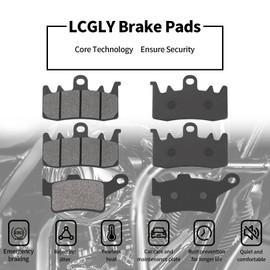 LCGLY 3 pairs Front & Rear Brake Pads Compatible with CAN-AM Spyder F3 S LTD SE6/SM6 Special Series Daytona 500 2015-2021 RT S LTD 3 cyl eng/6 speed/Special Series/Brembo calipers 2013-2021