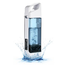 Hydrogen Water Bottle, 300ML Portable Hydrogen Water Bottle Generator, Rechargeable Electrolytic Water Glass Machine, Hydrogen Rich Water Ionizer Machine for Home Travel Office