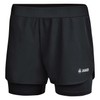 JAKO Brazil C6299-800 44 Women's Running Shorts 2-in-1, black