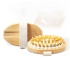 Mikinona Wooden Massage Brush Head Detangler Bath Brush No Handle