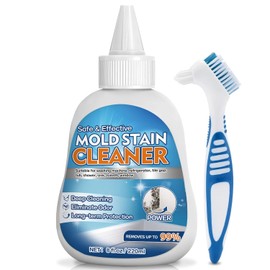 Vigorder Mold Stain Cleaner Gel, 8 FL oz Heavy-Duty Household Cleaner for Washing Machine Gasket, Shower Caulk, Bathroom Grout & Front Loader Seal