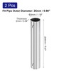 uxcell 2Pcs 2-Way Straight Pipe Fitting Connector, Fit 1 Inch(25mm)