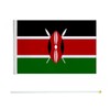 50Pcs Kenya Flag on Stick 14x21cm Mini Kenya Waving Flag