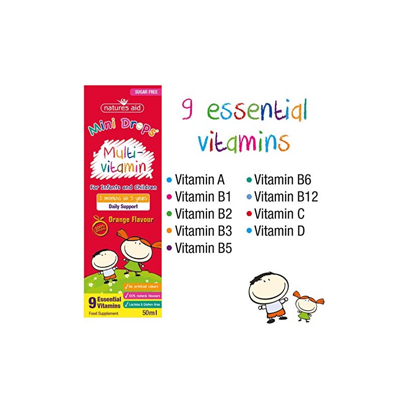 NATURES AID Multivitamin Drops For Children, 50 ML