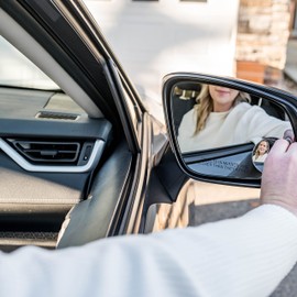 Verivue 2-Inch Round Blind Spot Mirrors for Cars, Universal Fit, HD Convex Wide Angle, Stick-On Frameless Side Mirror Blindspot, Adjustable Blind Spot Mirror for Car Side Mirrors, 2-Pack