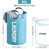 YOUDENOVA ランドリーバスケット 大容量82L せんたくかご 85％防水性 折りたたみ 撥水加工 耐荷重15KG 洗濯物入れ 取っ手付き