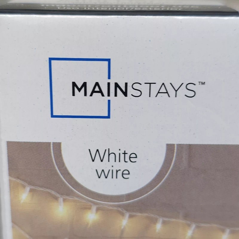 Mainstays 2 Mainstays 100 Count Clear Mini 22 Foot White