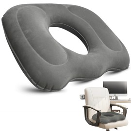 ZDL Aufblasbares Donut-Kissen,Orthopädisches Sitzkissen,Aufblasbares Sitzkisse Orthopädische,Multifunktionales Sitzkissen,Rund Hämorrhoiden Sitzkissen,Büro Sesshaft,Ergonomisches Ringkissen