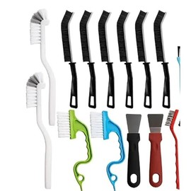 18PCS Spaltreinigungsbürste Set, Multifunktionale Fugenbürste Bad, Reinigungsbürsten für Küche, Fensterrahmen, Steckdosen