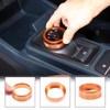 Aunginsy Car Gear Shift Switch Button Ring Trim Cover Compatible