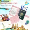 Porta de Pasaporte, Funda para Pasaporte con Bloqueo RFID, Cierre