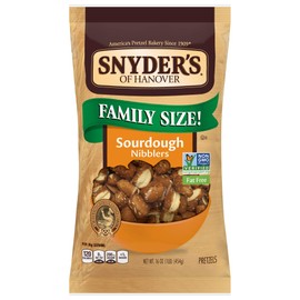Snyder's of Hanover Sourdough Nibbler Pretzels, 16 Ounce Multi-Pack - 3 Count