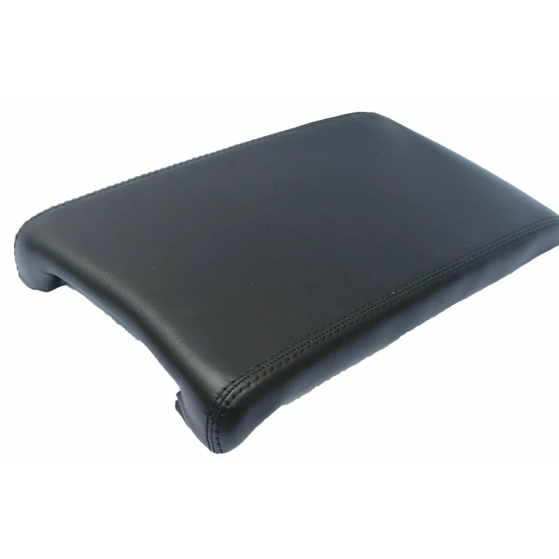 Kar Designers Real Leather Black Center Console Lid Armrest Cover