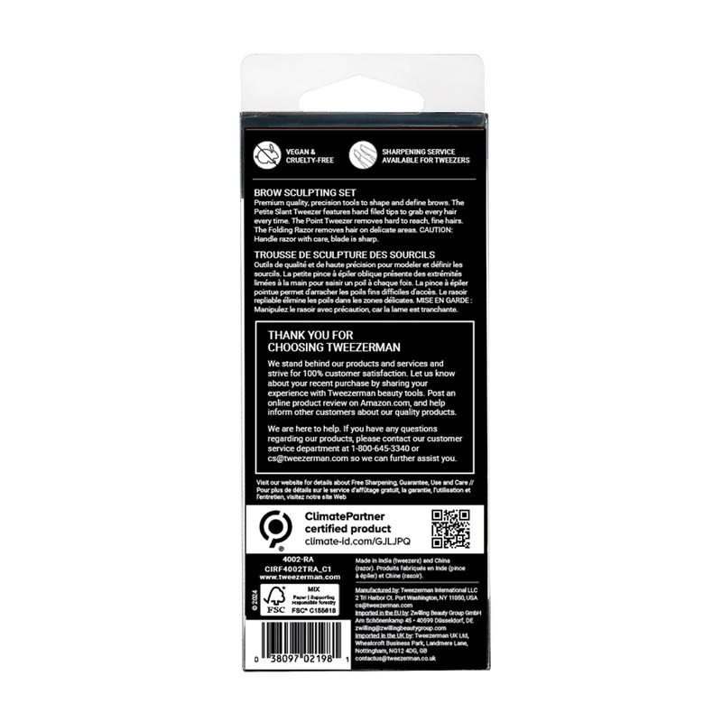 Tweezerman Exclusive Tea Rose Brow Sculpting Set