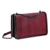 Crazy Chic Women's Chain Shoulder Bag Snake Leather Quilted Flap