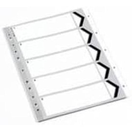 Whitebox WX01352 A4 Polypropylene Index - White