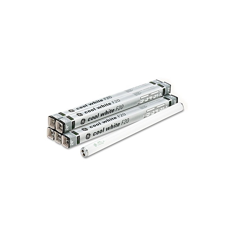 GE 80046 24" Fluorescent Tubes, 20 Watts (Pack of 6)