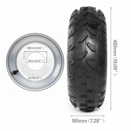 Unbranded 19x7-8'' ATV Tires Wheel Rims 4 Bolts 19x7x8 UTV Off-Road Mini Bike Quad Taotao