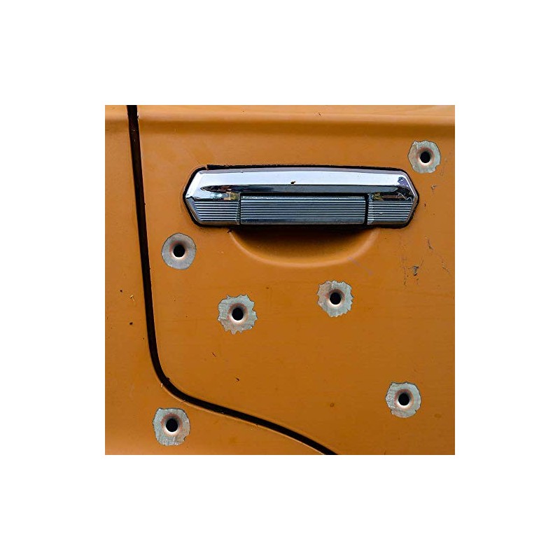 Realistic Bullet Hole (Bullethole) 3D Stickers - Large Caliber Rusty