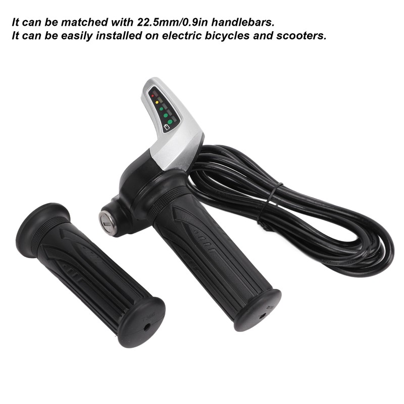 1 Pair Electric Bike Throttle Grip Universal Electric Scooter Wire