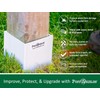 Post Shields Post Protector - This Protects Your Mailbox, Deck