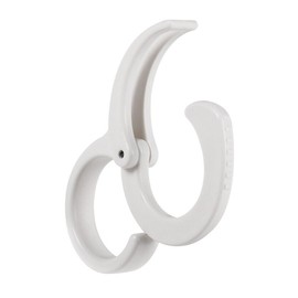 8-Pack Black S-Shaped Clip & Cross Bar Hooks - Windproof & Table Edge Hangers for Home/Office/Exhibition