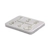 Aluminum 5-Speed Shift Pattern Plate Slash Cut Silver Shift Pattern